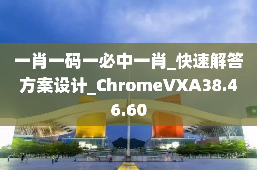 一肖一码一必中一肖_快速解答方案设计_ChromeVXA38.46.60