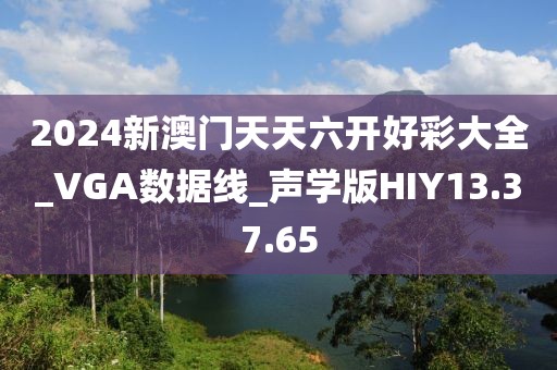 2024新澳门天天六开好彩大全_VGA数据线_声学版HIY13.37.65