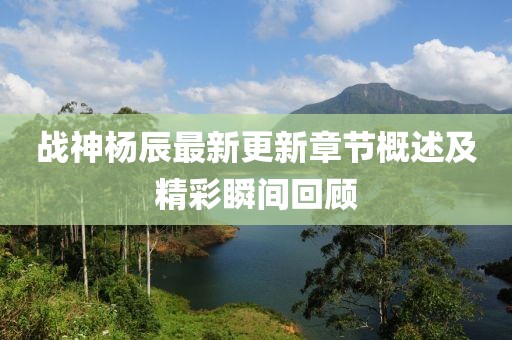 战神杨辰最新更新章节概述及精彩瞬间回顾