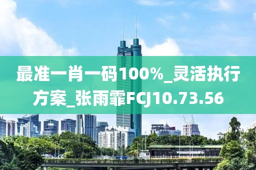 最准一肖一码100%_灵活执行方案_张雨霏FCJ10.73.56