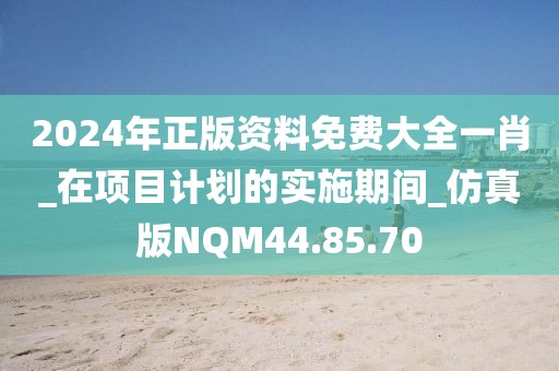 2024年正版资料免费大全一肖_在项目计划的实施期间_仿真版NQM44.85.70