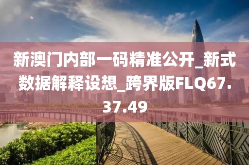 新澳门内部一码精准公开_新式数据解释设想_跨界版FLQ67.37.49