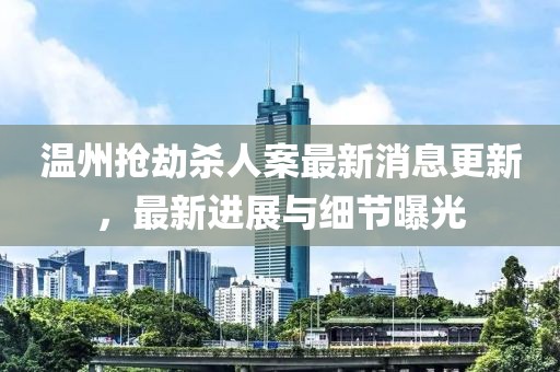 温州抢劫杀人案最新消息更新，最新进展与细节曝光