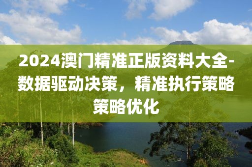 2024澳门精准正版资料大全-数据驱动决策，精准执行策略策略优化