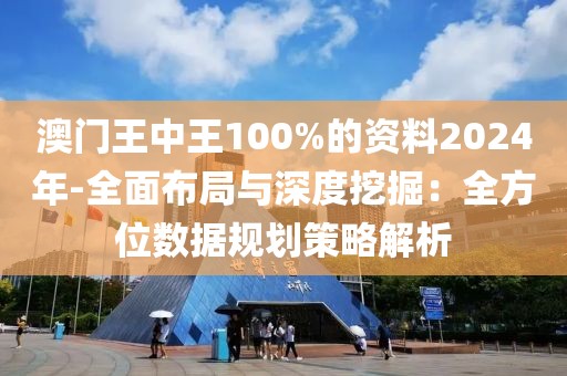 澳门王中王100%的资料2024年-全面布局与深度挖掘：全方位数据规划策略解析