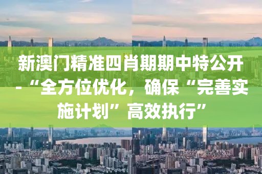 新澳门精准四肖期期中特公开-“全方位优化，确保“完善实施计划”高效执行”