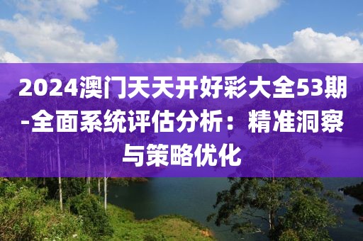 2024澳门天天开好彩大全53期-全面系统评估分析：精准洞察与策略优化