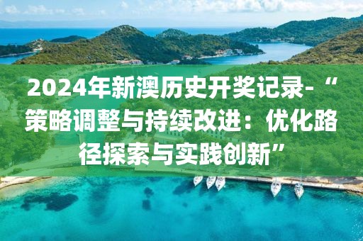 2024年新澳历史开奖记录-“策略调整与持续改进：优化路径探索与实践创新”