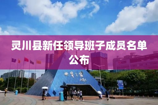 灵川县新任领导班子成员名单公布
