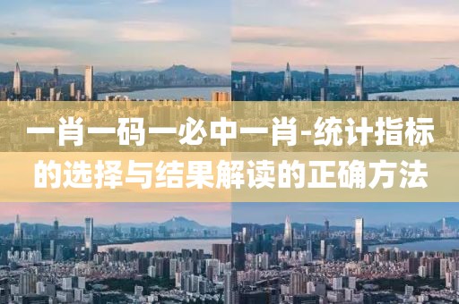 一肖一码一必中一肖-统计指标的选择与结果解读的正确方法