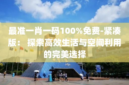 最准一肖一码100%免费-紧凑版： 探索高效生活与空间利用的完美选择