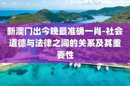 新澳门出今晚最准确一肖-社会道德与法律之间的关系及其重要性
