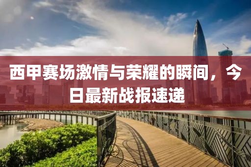 西甲赛场激情与荣耀的瞬间，今日最新战报速递