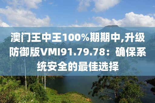 澳门王中王100%期期中,升级防御版VMI91.79.78：确保系统安全的最佳选择