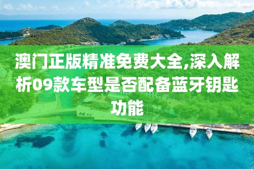 澳门正版精准免费大全,深入解析09款车型是否配备蓝牙钥匙功能