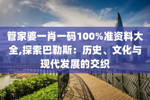 管家婆一肖一码100%准资料大全,探索巴勒斯：历史、文化与现代发展的交织