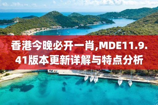 香港今晚必开一肖,MDE11.9.41版本更新详解与特点分析