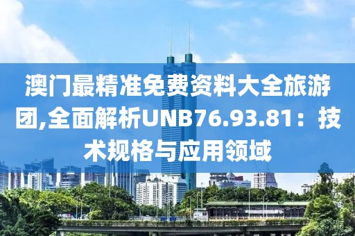 澳门最精准免费资料大全旅游团,全面解析UNB76.93.81：技术规格与应用领域
