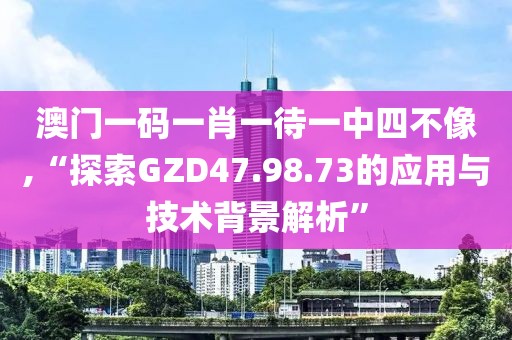 澳门一码一肖一待一中四不像,“探索GZD47.98.73的应用与技术背景解析”