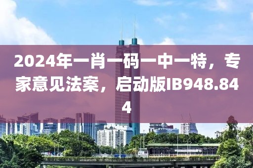 2024年一肖一码一中一特，专家意见法案，启动版IB948.844