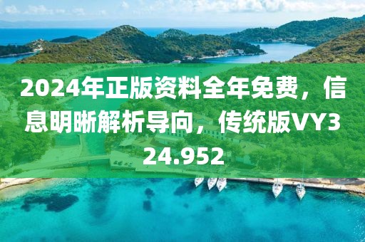 2024年正版资料全年免费，信息明晰解析导向，传统版VY324.952