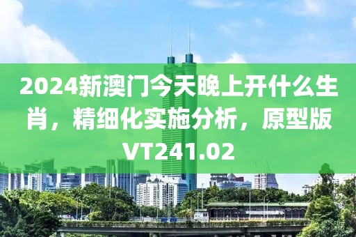 2024新澳门今天晚上开什么生肖，精细化实施分析，原型版VT241.02