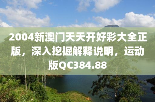 2004新澳门天天开好彩大全正版，深入挖掘解释说明，运动版QC384.88