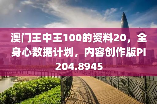 澳门王中王100的资料20，全身心数据计划，内容创作版PI204.8945