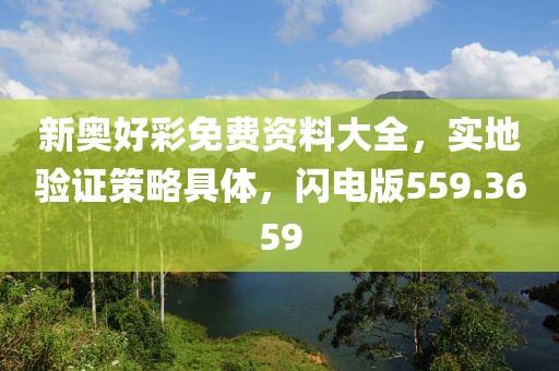 新奥好彩免费资料大全，实地验证策略具体，闪电版559.3659