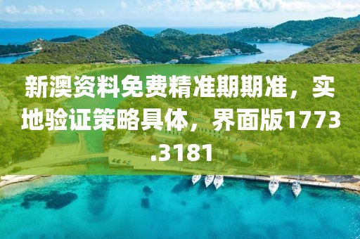 新澳资料免费精准期期准，实地验证策略具体，界面版1773.3181