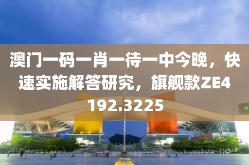 澳门一码一肖一待一中今晚，快速实施解答研究，旗舰款ZE4192.3225