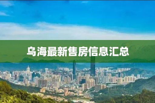乌海最新售房信息汇总