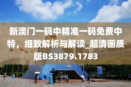 新澳门一码中精准一码免费中特，细致解析与解读_超清画质版BS3879.1783