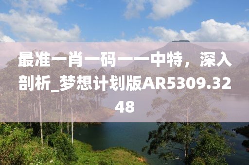最准一肖一码一一中特，深入剖析_梦想计划版AR5309.3248