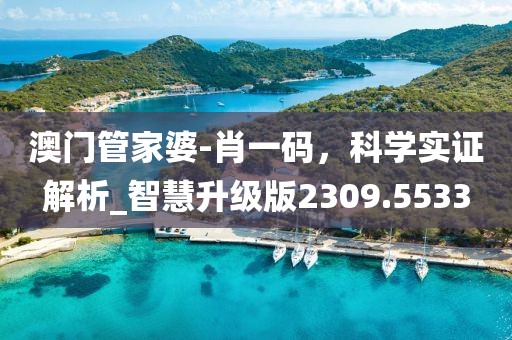澳门管家婆-肖一码，科学实证解析_智慧升级版2309.5533