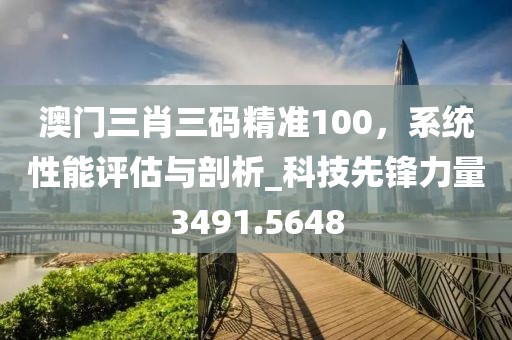 澳门三肖三码精准100，系统性能评估与剖析_科技先锋力量3491.5648