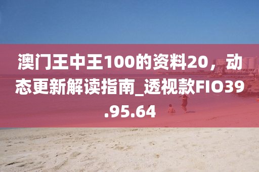 澳门王中王100的资料20，动态更新解读指南_透视款FIO39.95.64