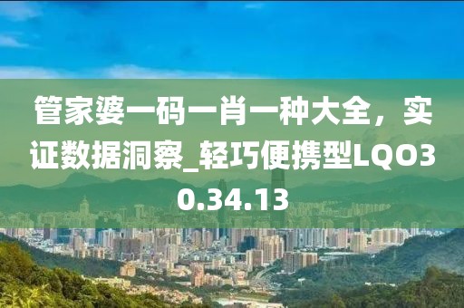 管家婆一码一肖一种大全，实证数据洞察_轻巧便携型LQO30.34.13
