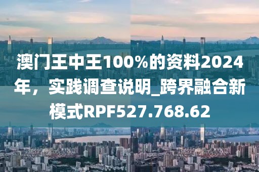 澳门王中王100%的资料2024年，实践调查说明_跨界融合新模式RPF527.768.62