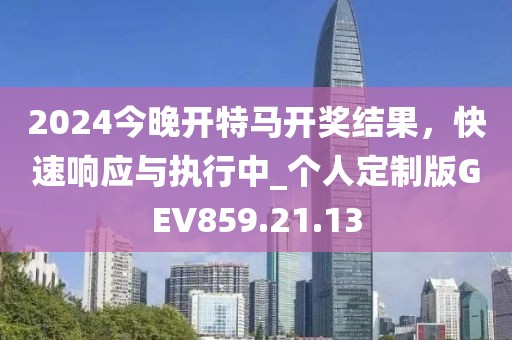 2024今晚开特马开奖结果，快速响应与执行中_个人定制版GEV859.21.13