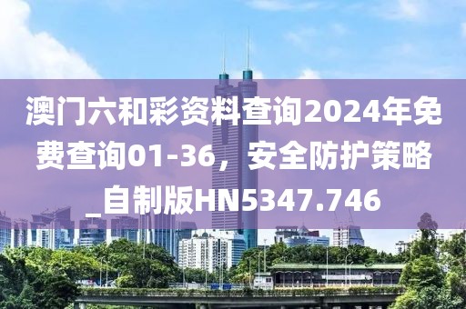 澳门六和彩资料查询2024年免费查询01-36，安全防护策略_自制版HN5347.746