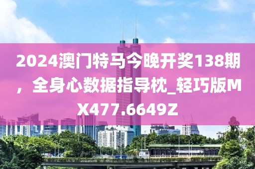 2024澳门特马今晚开奖138期，全身心数据指导枕_轻巧版MX477.6649Z