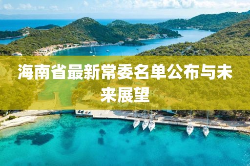 海南省最新常委名单公布与未来展望