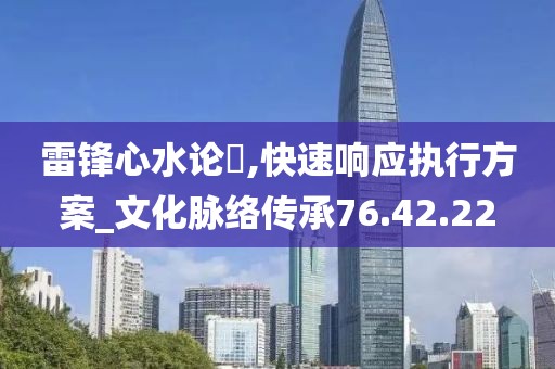 雷锋心水论枟,快速响应执行方案_文化脉络传承76.42.22