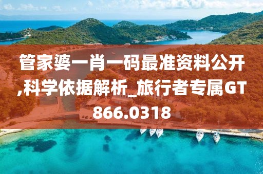 管家婆一肖一码最准资料公开,科学依据解析_旅行者专属GT866.0318