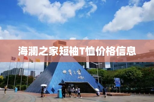 海澜之家短袖T恤价格信息