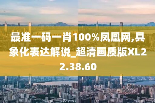 最准一码一肖100%凤凰网,具象化表达解说_超清画质版XL22.38.60