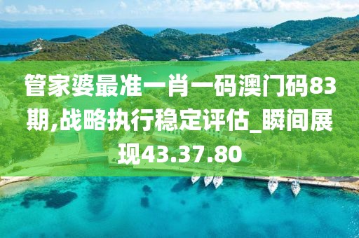 管家婆最准一肖一码澳门码83期,战略执行稳定评估_瞬间展现43.37.80
