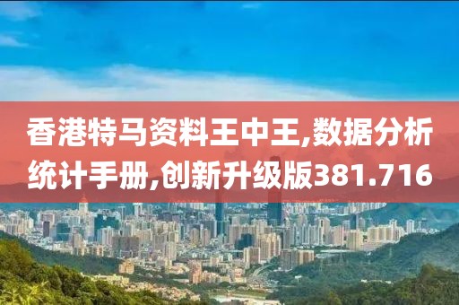 香港特马资料王中王,数据分析统计手册,创新升级版381.716