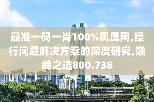 最准一码一肖100%凤凰网,操行问题解决方案的深度研究,巅峰之选800.738